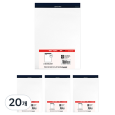 OXFORD 空白美式黃色便條紙 A4, 白色, 60張, 20個