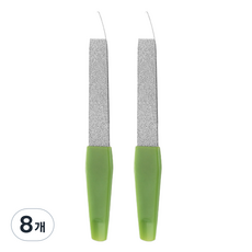 난리시스터즈 스테인리스 손톱 정리 네일 파일 9cm, 8개, TYPE 08