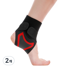 HIMROOM 舒適護踝 左腳 黑紅色, 2個