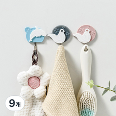 에이델라 심플 동물 캐릭터 벽걸이, 랜덤발송, 9개