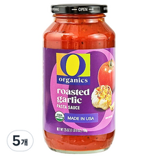 O organics 烤大蒜義大利麵醬, 709g, 5個