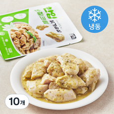 육식토끼 한입닭가슴살 바질크림 (냉동), 100g, 1개입, 10개