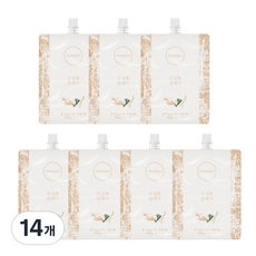 모닝풀 짜먹는 즉석 삼계죽, 140g, 14개