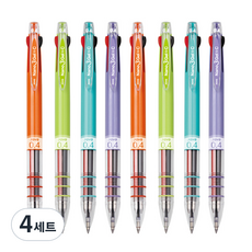 JAVAPEN NANO 3-GEL C 0.4mm 4入組, 橘色, 萊姆綠, 薄荷綠, 薰衣草紫, 4套