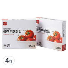一次性衛生塑膠手套, 4個, 150入