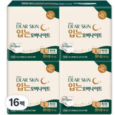 디어스킨 에어엠보 입는 오버나이트, 특대형, 4개입, 16개