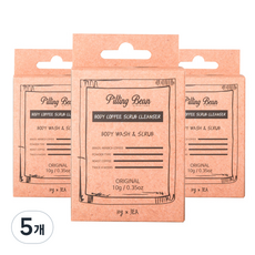 剝豆便攜身體磨砂潔面乳原味咖啡 3p, 30g, 5個