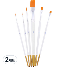 Dasababa 金白色油畫筆6件組, 2套, 6種