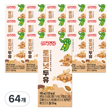 삼육두유 토피넛두유, 64개, 190ml