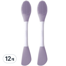UNICOSY 矽膠雙面面膜刷, 12個, 紫色