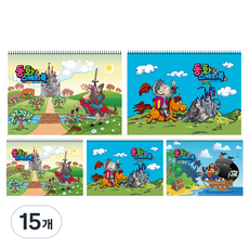 FullColors 男童用童話繪圖本 隨機出貨, 24張, 15個
