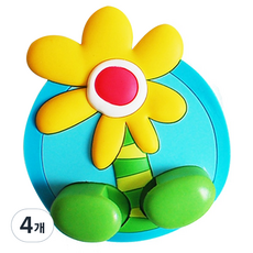 牙刷架, 花, 4個