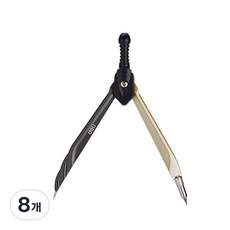 deLi 得力 鉛筆圓規 隨機出貨 EG20502 + 專用筆芯, 8個