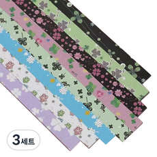 Misoroun 活動款 雙面星星摺紙 多用途紙 幸運草 540p 組合, 3套, 8色