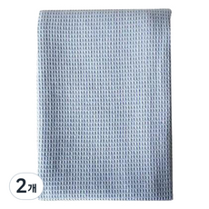 Cuteme 棉質布料廚房抹布 藍色, 2個