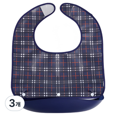 로시테라 성인용 탈부착 턱받이, 네이비 S, 3개