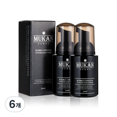 무칸 옴므 버블쿨링 남성청결제, 6개, 70ml