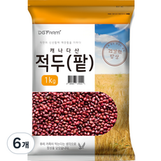 대구농산 캐나다산 적두 팥, 1kg, 6개