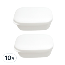 Three Sun 便攜式方形肥皂盒 2入, 10個, 白色