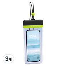 윈클로 휴대폰 터치 방수팩 22.5cm, 블랙그린, 3개