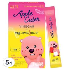 쌍계명차 잔망루피 애플사이다비니거 사과, 5g, 5개, 10개입