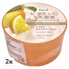 KUMANO 熊野油脂 DEVE 維生素C&乳酸菌凝膠, 300g, 2罐