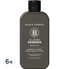 BLACK PEBBLE 磁波男士多效合一精華液, 6個, 200ml
