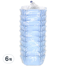 이홈베이킹 사각 코팅 반찬컵 45mm 하늘, 100개입, 6개