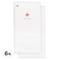 이널 의료기록 카드, 혼합색상, 6개