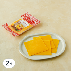 페이장브르통 레드 체다 슬라이스, 160g, 2개, 1개입