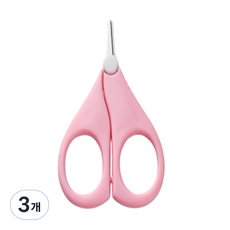 長款嬰兒剪式指甲刀, 3個, 粉色