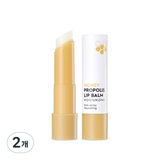 Snp 蜂蜜蜂膠保濕潤唇膏 3.5g, 2個, 無色