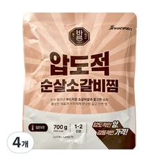 진한식품 압도적 순살 소갈비찜, 4개, 700g