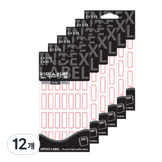 Petit 索引標籤貼紙 11 x 32 mm 20-209R 18p, 紅色, 12個