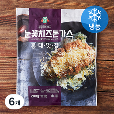 부엉이돈가스 눈꽃치즈돈가스 (냉동), 280g, 6개