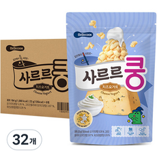베베쿡 사르르쿵 아기과자, 치즈요거트맛, 23g, 32개