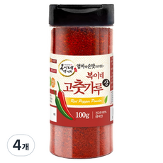 복이네먹거리 중국산 고춧가루 보통맛 김치용 상 용기형, 100g, 4개