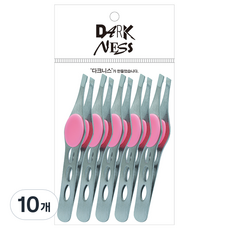 Darkness 不鏽鋼斜口鑷子, 混色, 10個