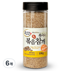 BokineMeokgeori 罐裝烘焙全芝麻, 100g, 6個