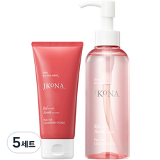JKONA 普瑞鹽卸妝油 200ml + 潔面泡沫 120ml 套組（2 款）, 5組