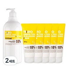 Natural Water Key 卸妝水 1000g 2 款, 潔面乳 1000g + 潔面泡沫 1000g, 2組