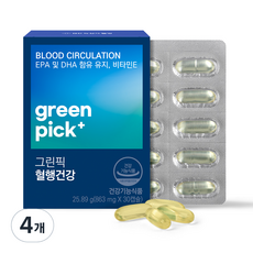 GC녹십자웰빙 그린픽 혈행건강, 30정, 4개