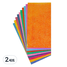 微笑活動珠光摺紙 混色 7 x 14 cm 50張入組, 10色, 2套
