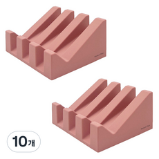 Market Plan Level 矽膠肥皂架, 粉紅色, 10個