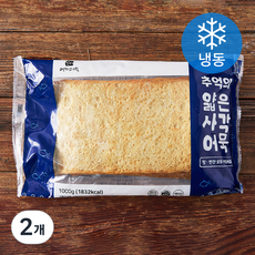 추억의 얇은 사각 어묵 (냉동), 1kg, 2개
