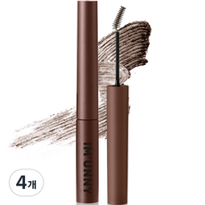 아임유니 디자이닝 브로우 마스카라 3g, 02 다크브라운, 4개