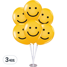 Mii Mii Party 生日派對微笑氣球多功能支架組, 3套, 全微笑