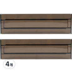 간편한 서랍 칸 분리대, 블랙, 4개