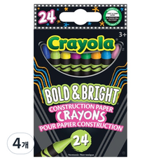 Crayola 繪兒樂 大膽鮮豔蠟筆, 4個, 24色