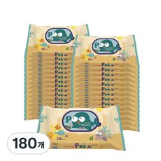 스프링클 푸 비데티슈 휴대형, 70g, 10개입, 180개